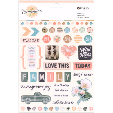 Rosie's Studio Clementine - Glisten Stickers