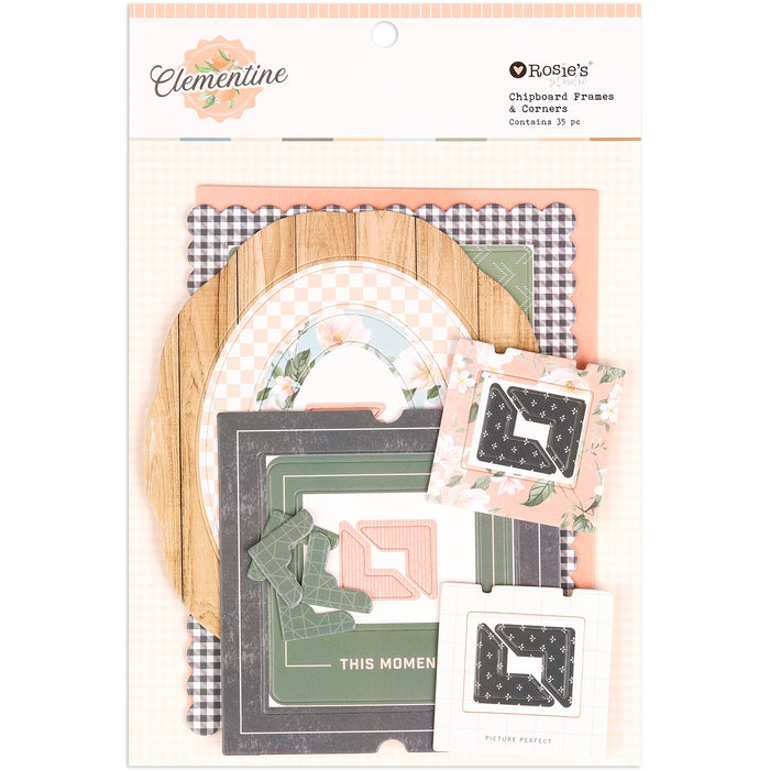Rosie's Studio Clementine - Chipboard Frames & Corners