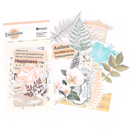 Rosie's Studio Clementine - Diecut Clear Stickers