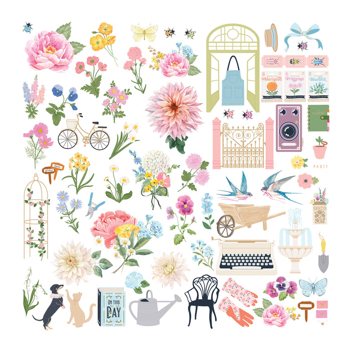 Rosie's Studio Garden Party - Die Cut Ephemera