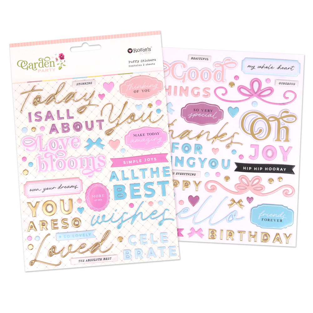 Rosie's Studio Garden Party - Puffy Stickers