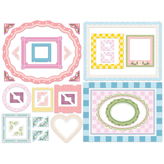 Rosie's Studio Garden Party - Chipboard Frames & Corners