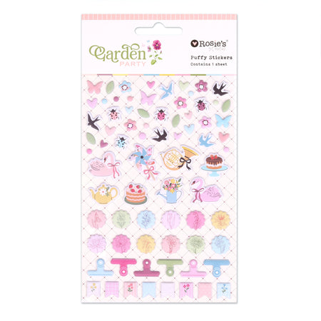 Rosie's Studio Garden Party - Puffy Motif Stickers