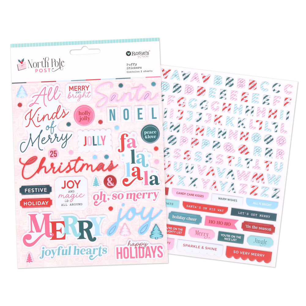 Rosie's Studio North Pole Post - Puffy Stickers