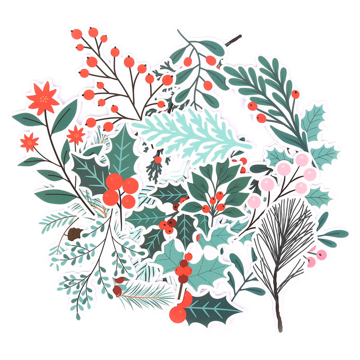 Rosie's Studio North Pole Post - Clear Foliage Stickers