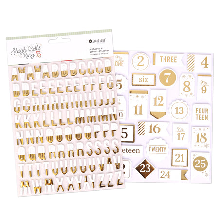 Rosie's Studio Sleigh Bells Ring - Foam Alphabet & Advent Stickers