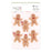 Rosie's Studio Sleigh Bells Ring - Gingerbread Acetate Embellishments