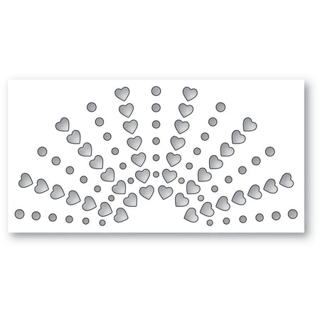 Poppystamps Die - Hearts Shining Arch