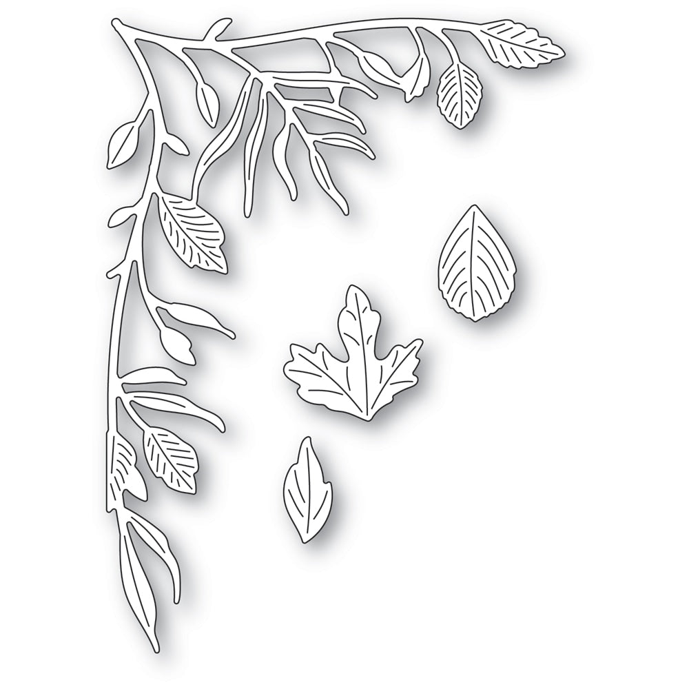 Poppystamps Die - Leafy Vine Corner