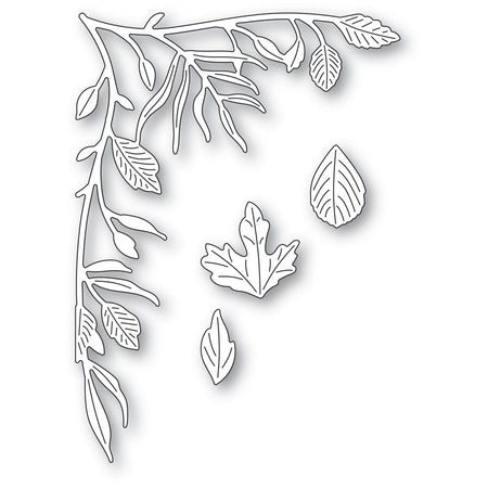 Poppystamps Die - Leafy Vine Corner