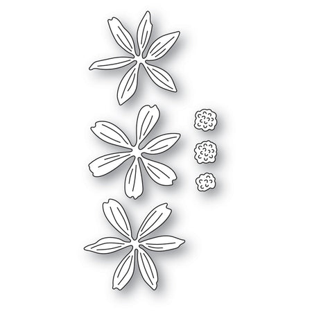Poppystamps Die - Lucky Layered Flowers