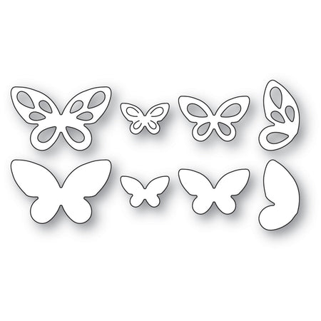 Poppystamps Die - Teardrop Butterflies