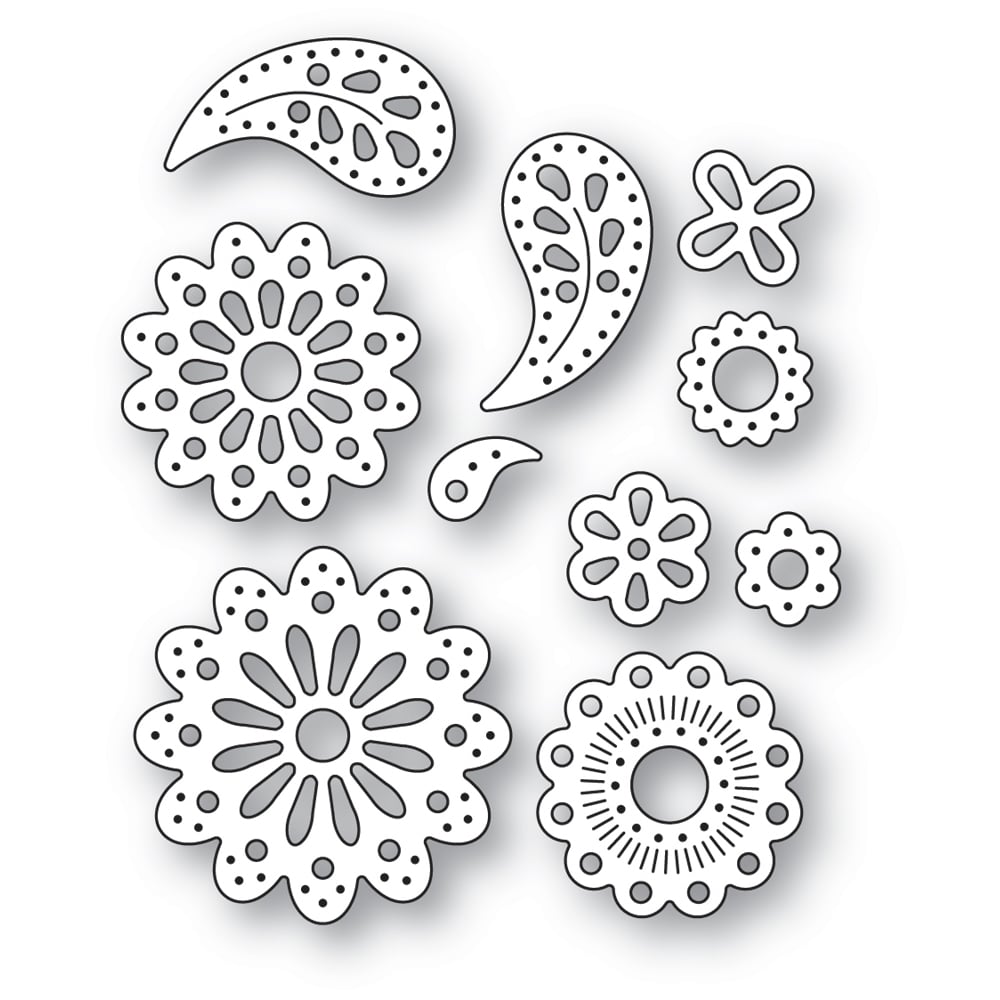 Poppystamps Die - Nordic Flourishes