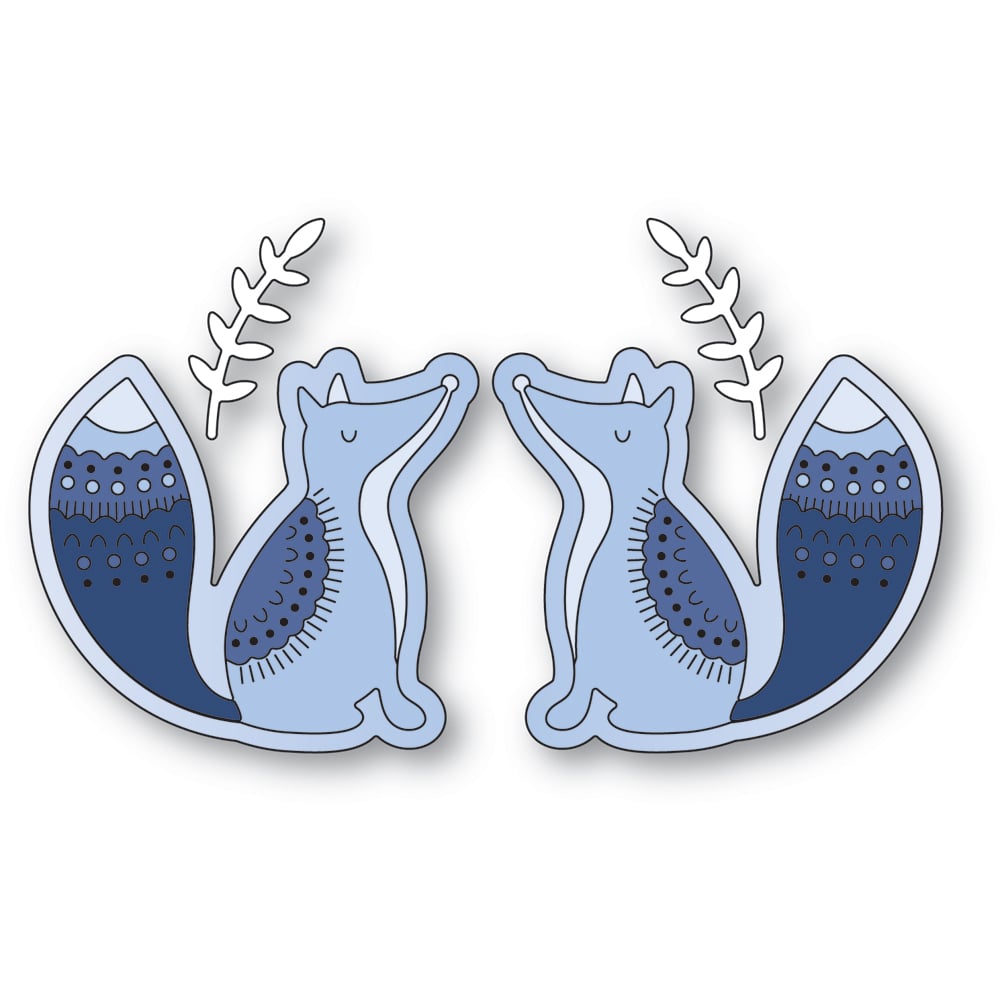 Poppystamps Die - Nordic Foxes