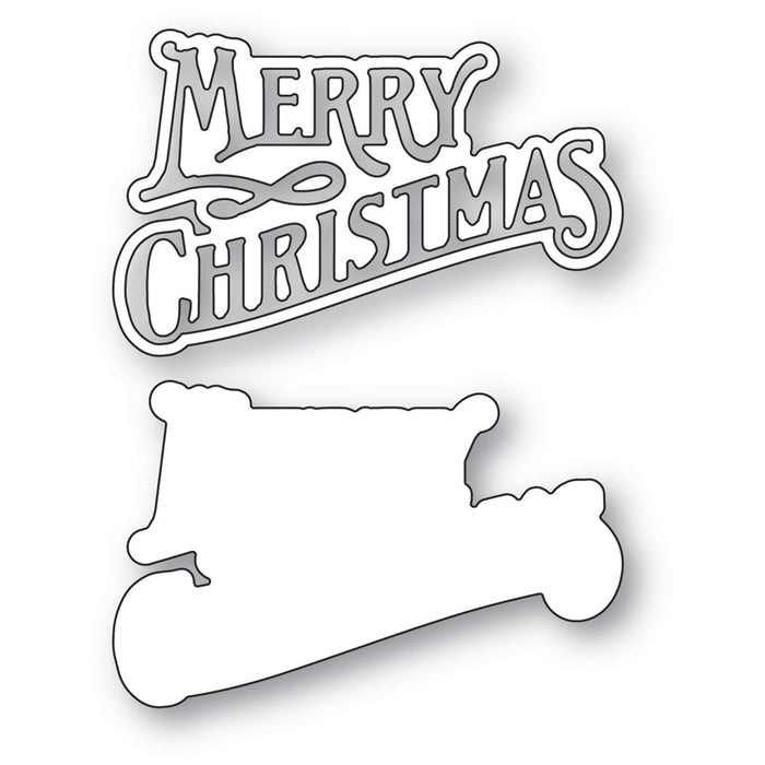 Poppystamps Die - Lavish Merry Christmas