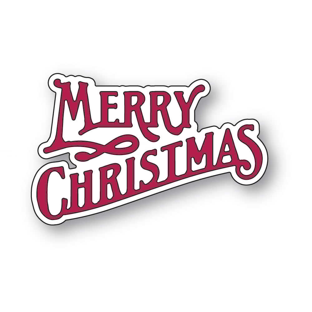 Poppystamps Die - Lavish Merry Christmas