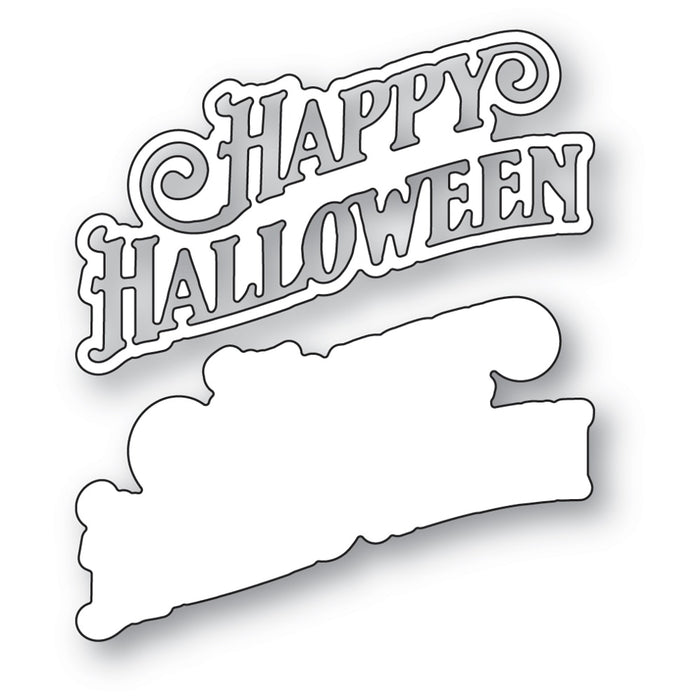 Poppystamps Die - Lavish Happy Halloween