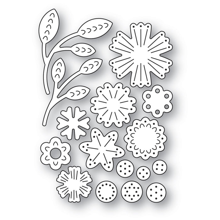 Poppystamps Die - Nordic Flower Bunch