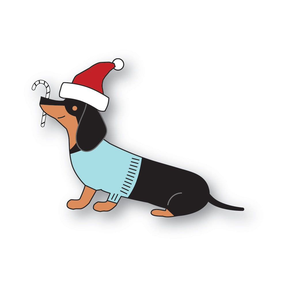 Poppystamps Die - Sitting Dachshund