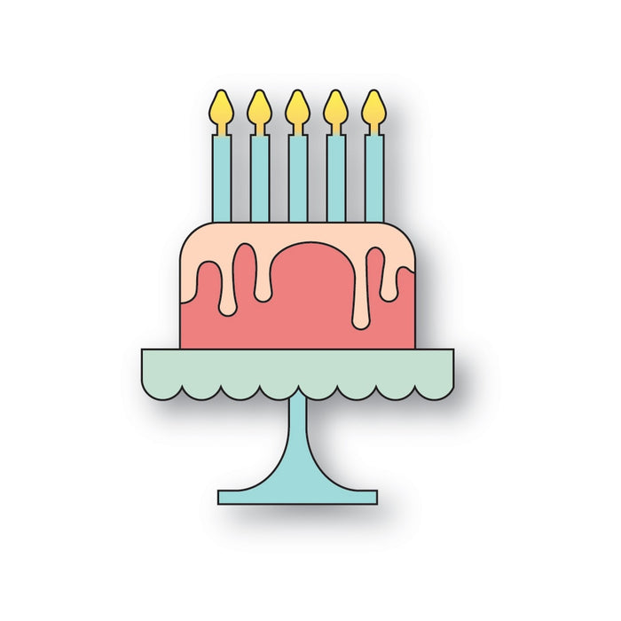 Poppystamps Die - Brilliant Birthday Cake