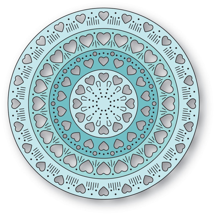 Poppystamps Die - Nordic Heart Pattern Rings