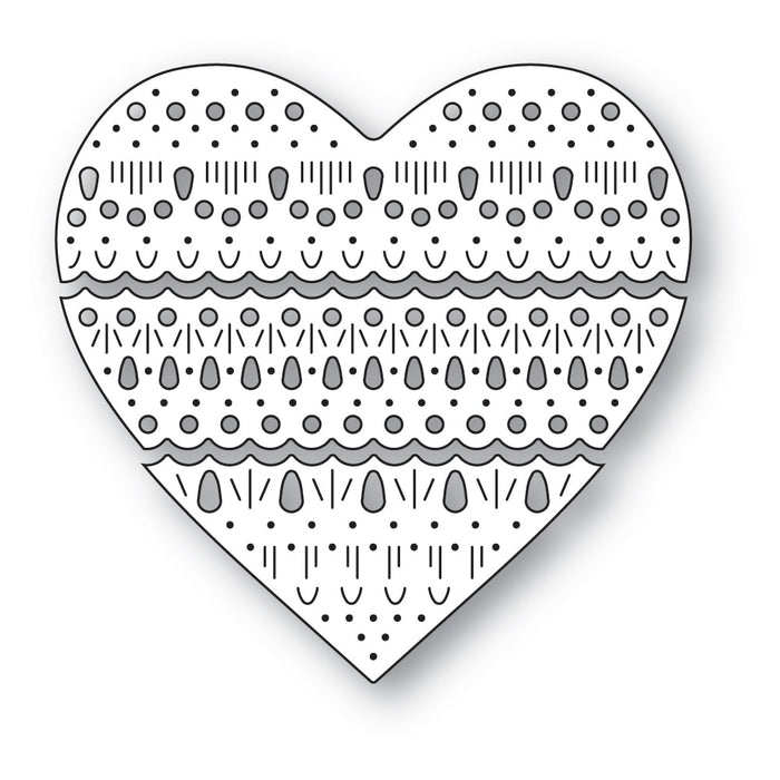 Poppystamps Die - Nordic Heart