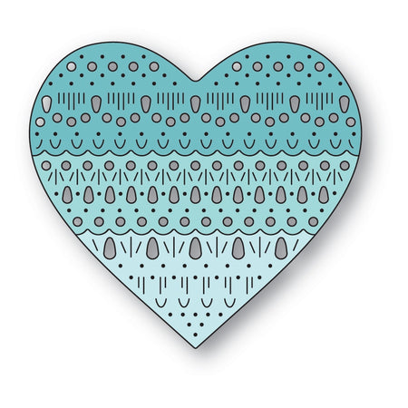 Poppystamps Die - Nordic Heart