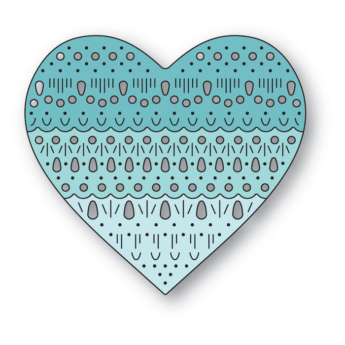 Poppystamps Die - Nordic Heart