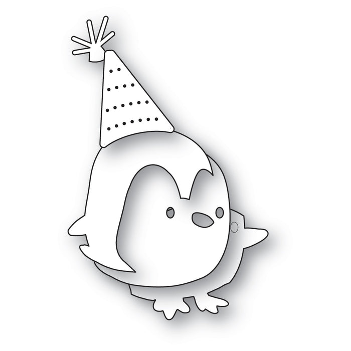 Poppystamps Die - Birthday Penguin