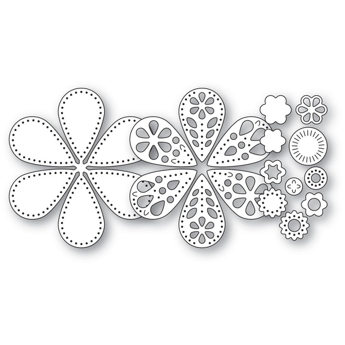 Poppystamps Die - Nordic Pretty Petal Flower