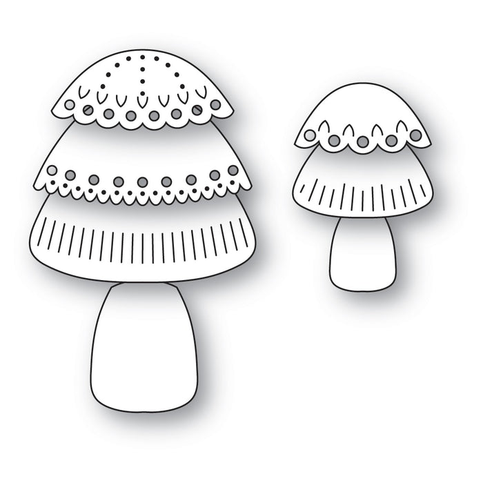 Poppystamps Die - Nordic Button Mushrooms