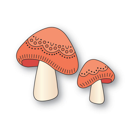 Poppystamps Die - Nordic Swirl Mushrooms