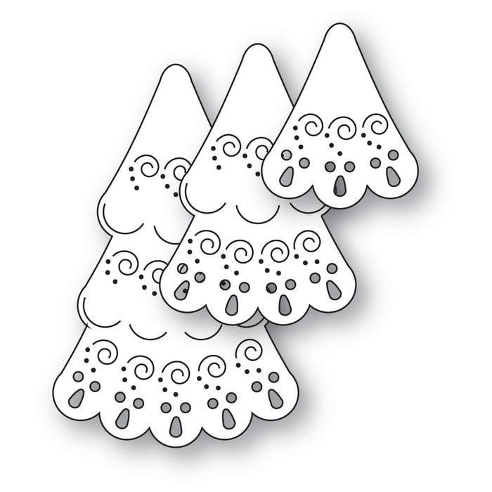 Poppystamps Die - Nordic Swirl Tree