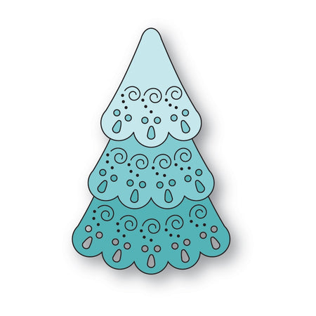 Poppystamps Die - Nordic Swirl Tree