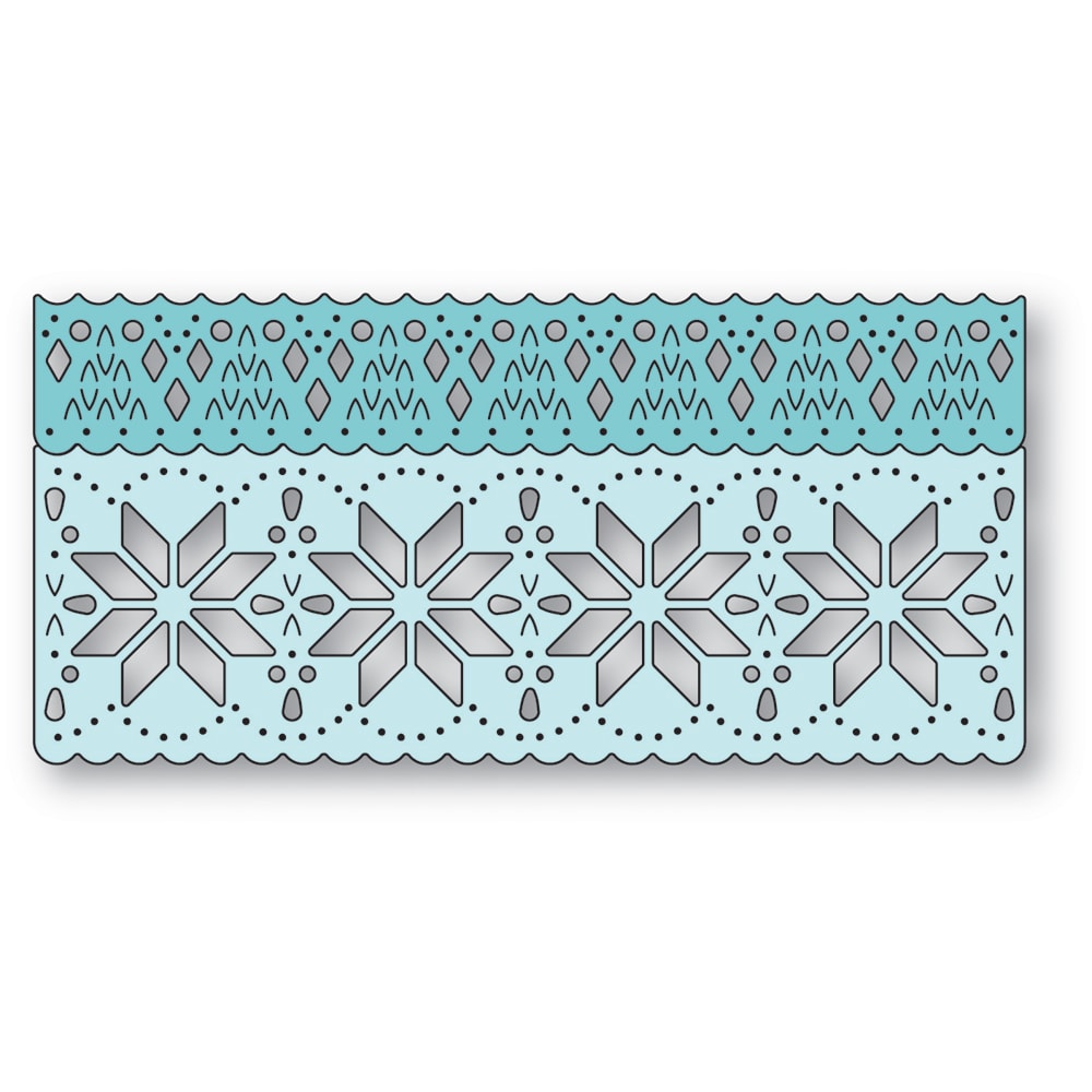 Poppystamps Die - Nordic Snowflake Border Set