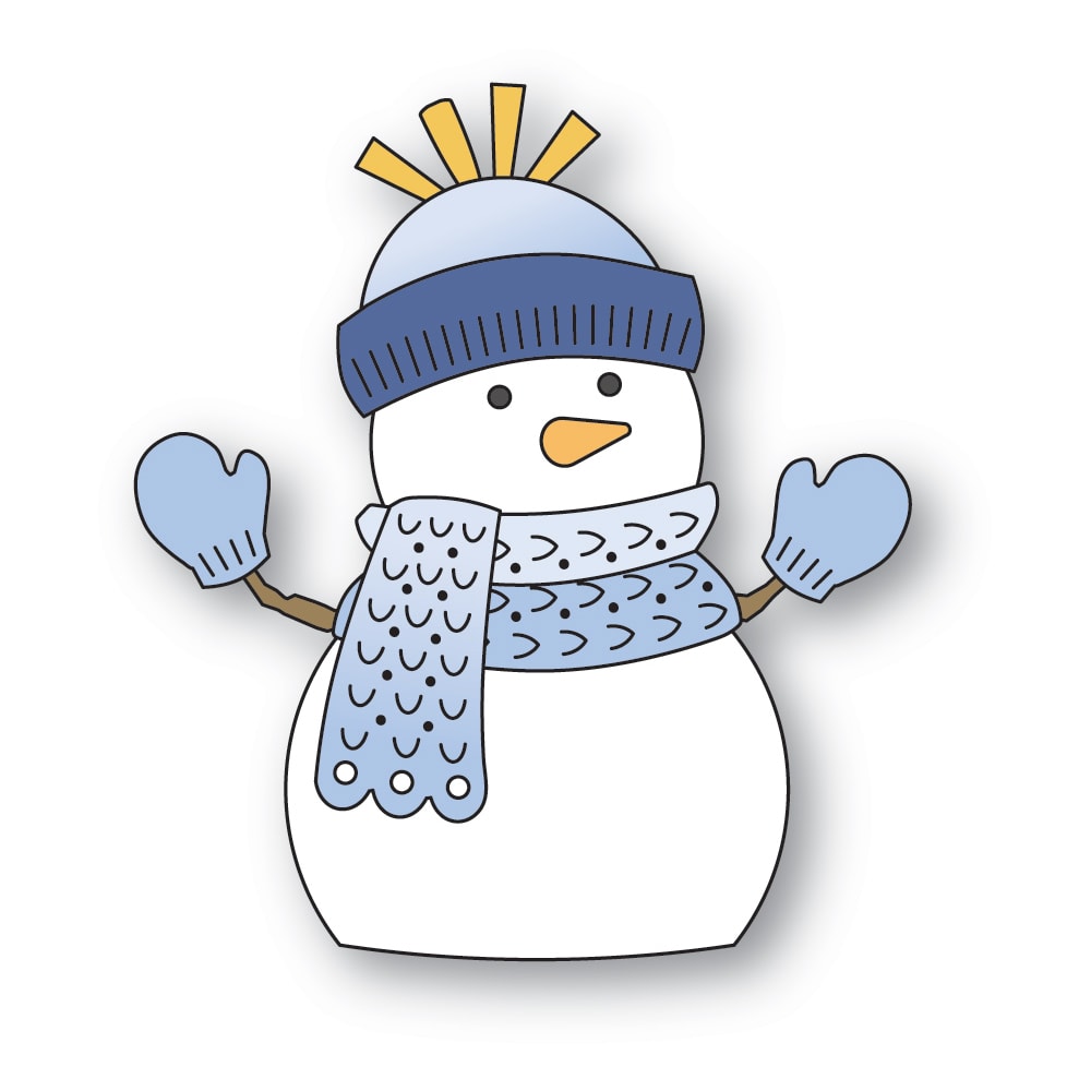 Poppystamps Die - Nordic Bundled Snowman