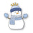Poppystamps Die - Nordic Bundled Snowman