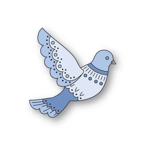 Poppystamps Die - Nordic Serene Dove