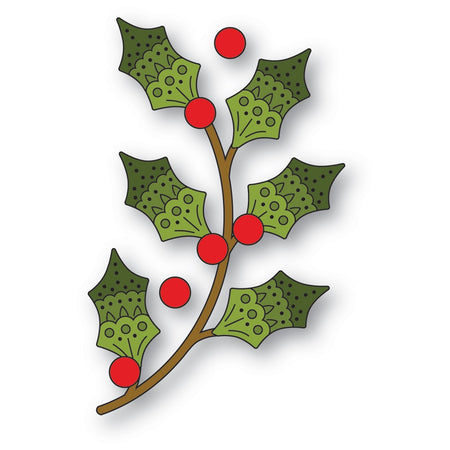 Poppystamps Die - Nordic Holly Sprig