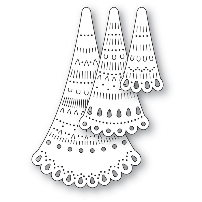 Poppystamps Die - Nordic Grand Tree Toppers