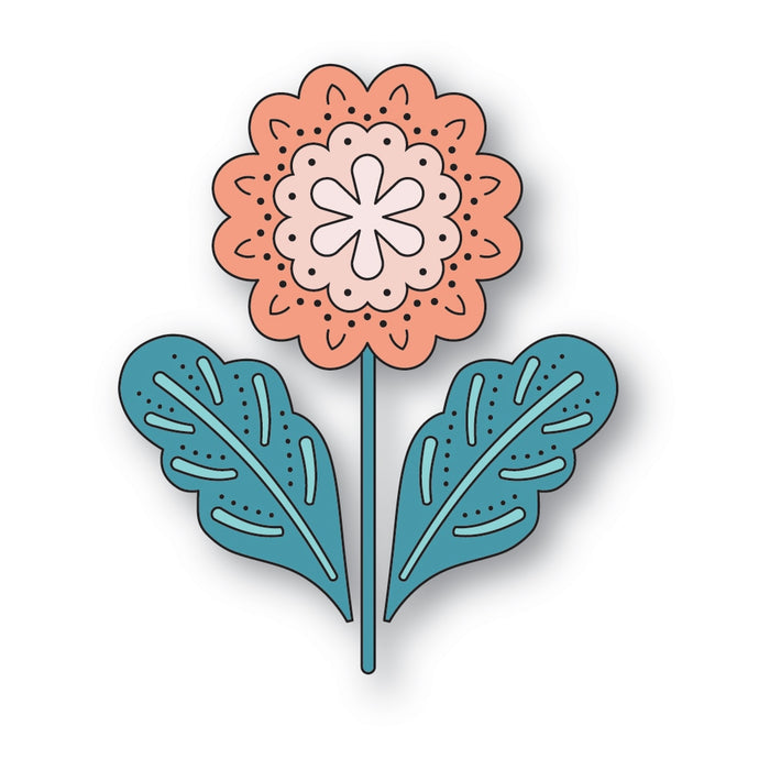 Poppystamps Die - Nordic Luminelle Flower