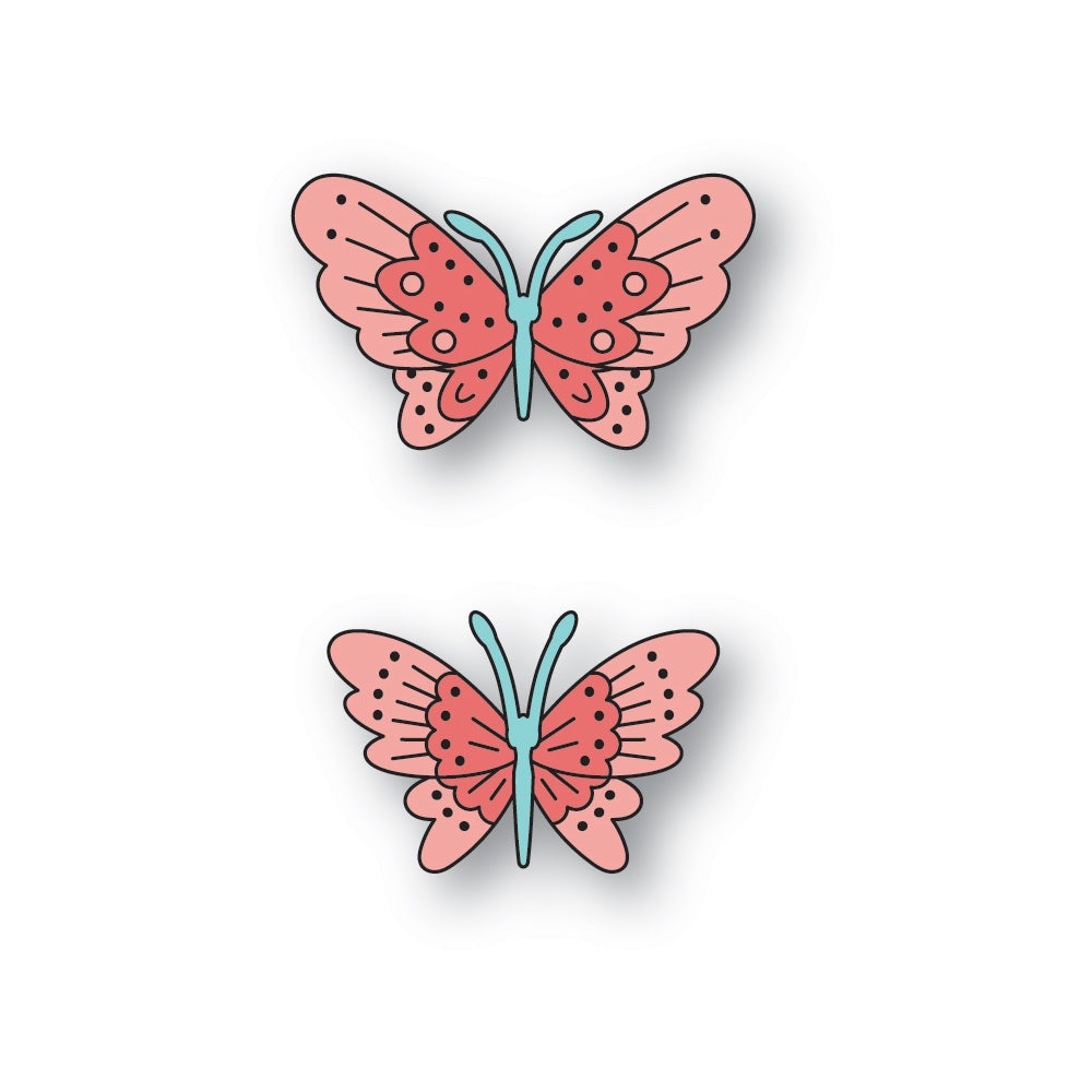 Poppystamps Die - Nordic Cheery Butterflies