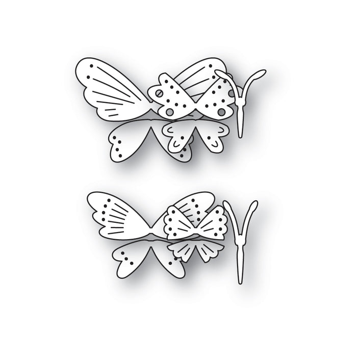 Poppystamps Die - Nordic Cheery Butterflies