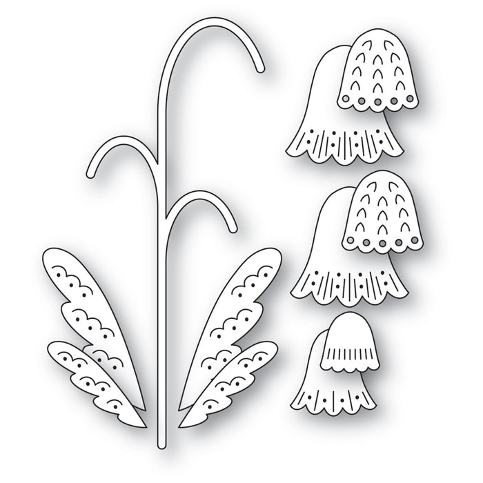 Poppystamps Die - Nordic Pendant Flower