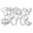 Poppystamps Die - Nordic Scatter Flowers