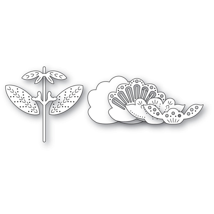 Poppystamps Die - Nordic Petalglow Flower