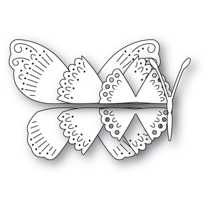 Poppystamps Die - Nordic Whisper Butterfly