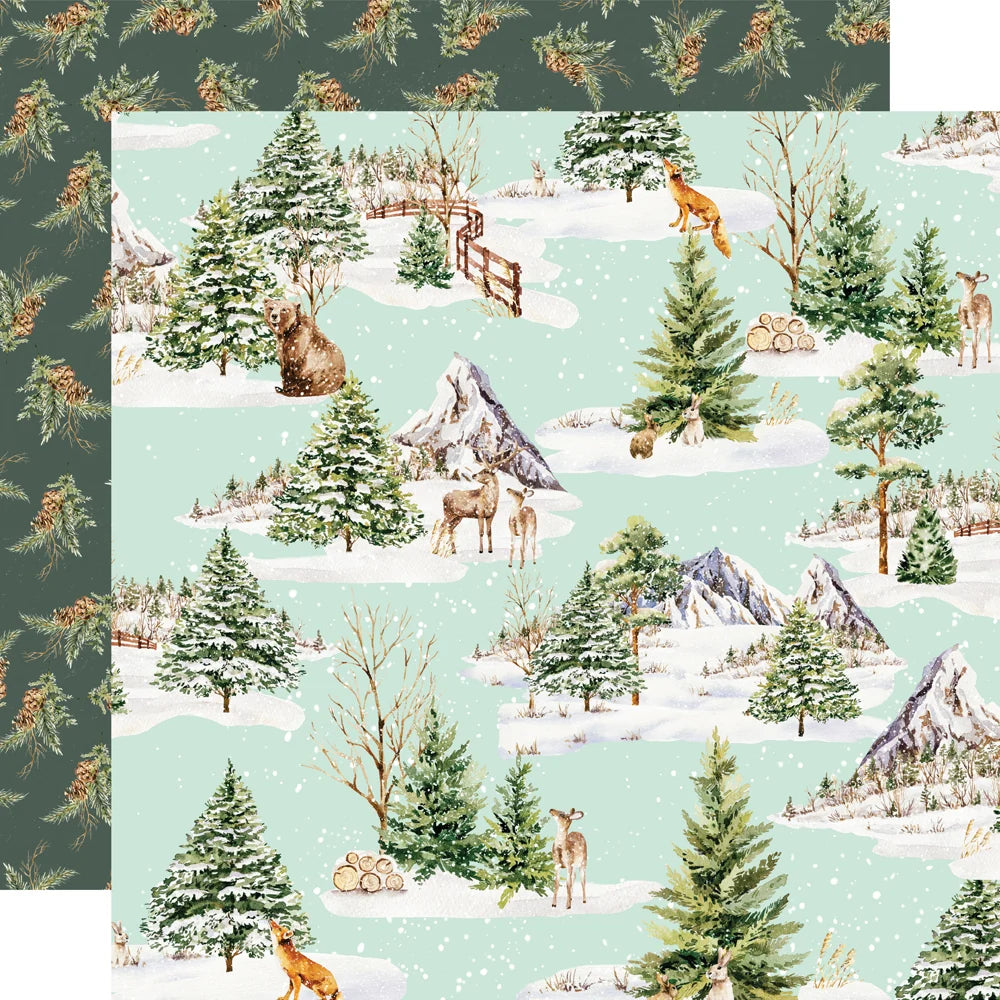 Simple Stories Simple Vintage Evergreen Memories - Fresh Snow