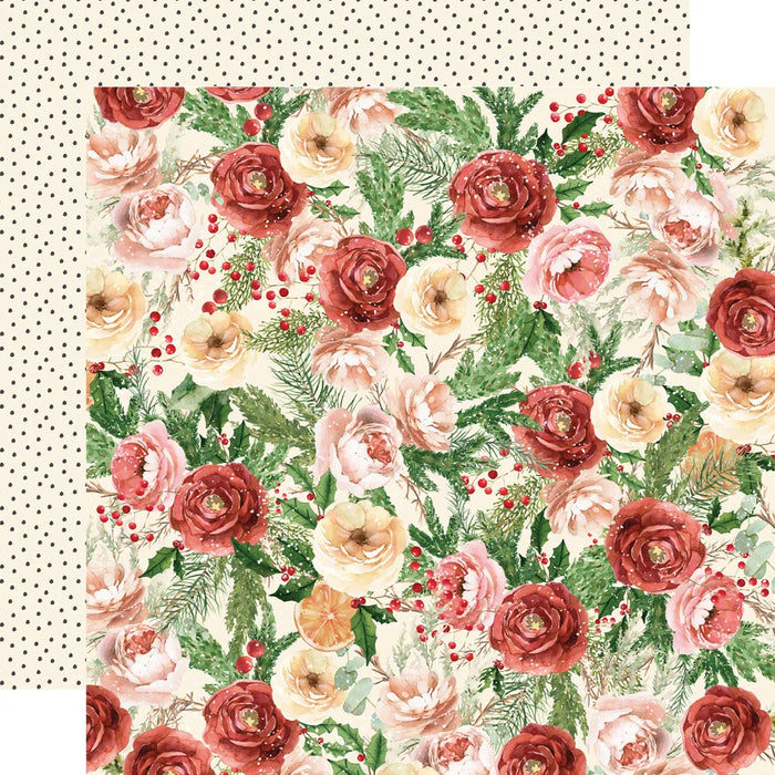 Simple Stories Simple Vintage Evergreen Memories - Frosted Blooms