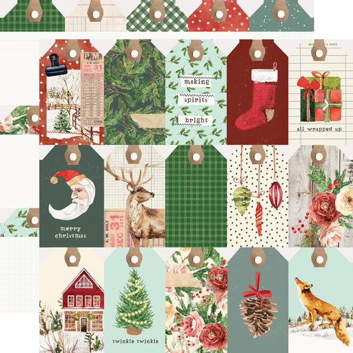Simple Stories Simple Vintage Evergreen Memories - Tag Elements